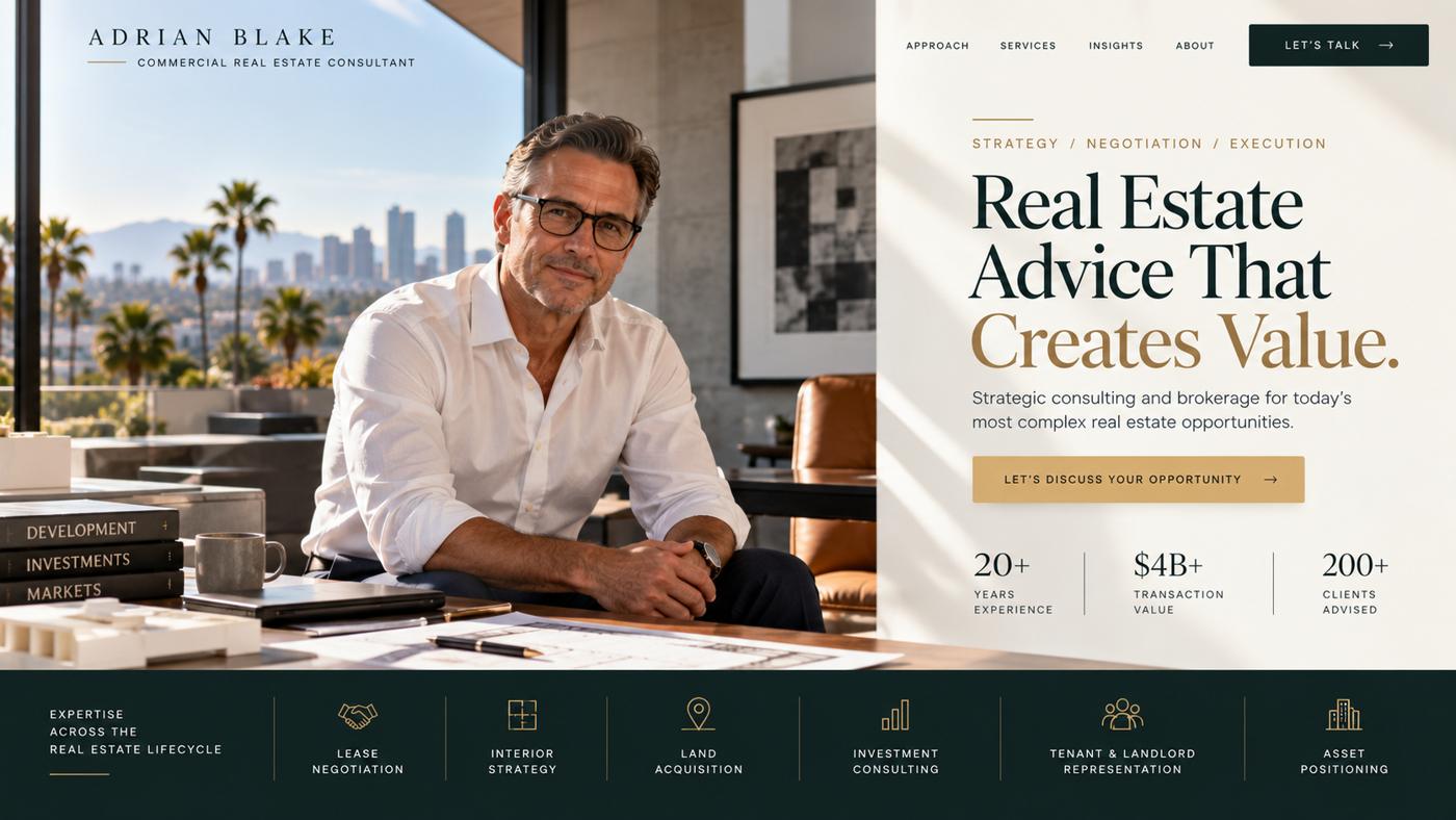 Consultant, Los Angeles sample design