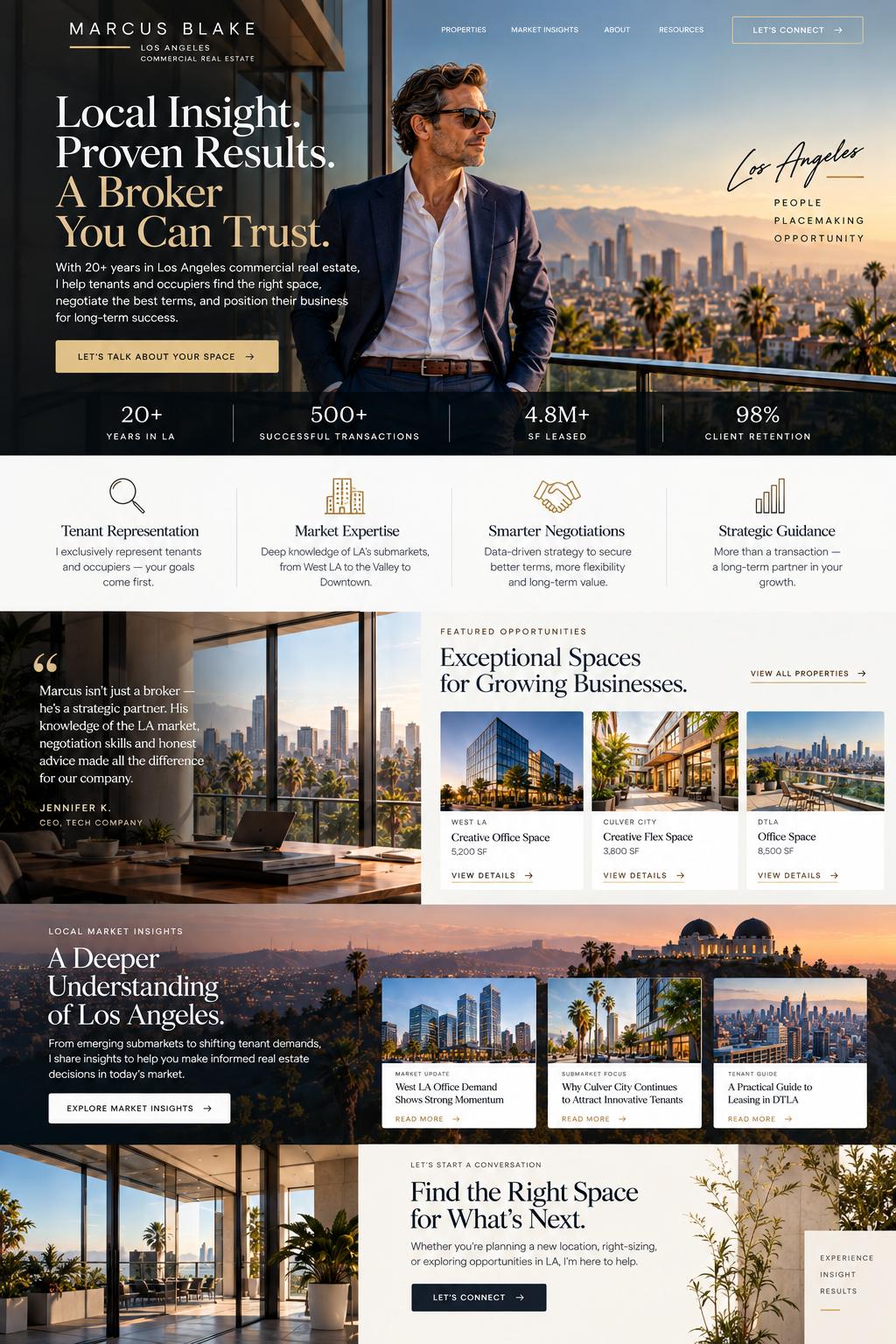 Individual broker, Los Angeles sample design
